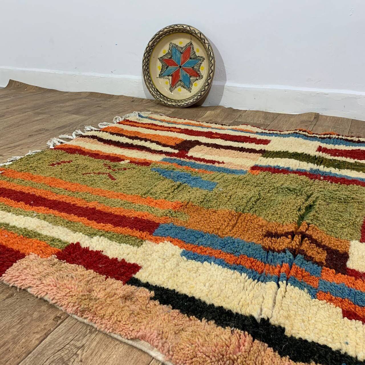 Handmade moroccan berber rug 170 x 120 cm