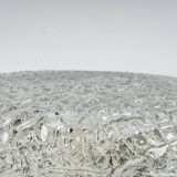 Round Frosted Glass Ceiling Light Murano, Kaiser, Germany, 1970s