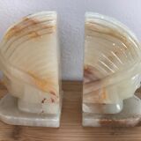 Pair of bookends in onyx