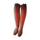 Pair of boots wooden shoe