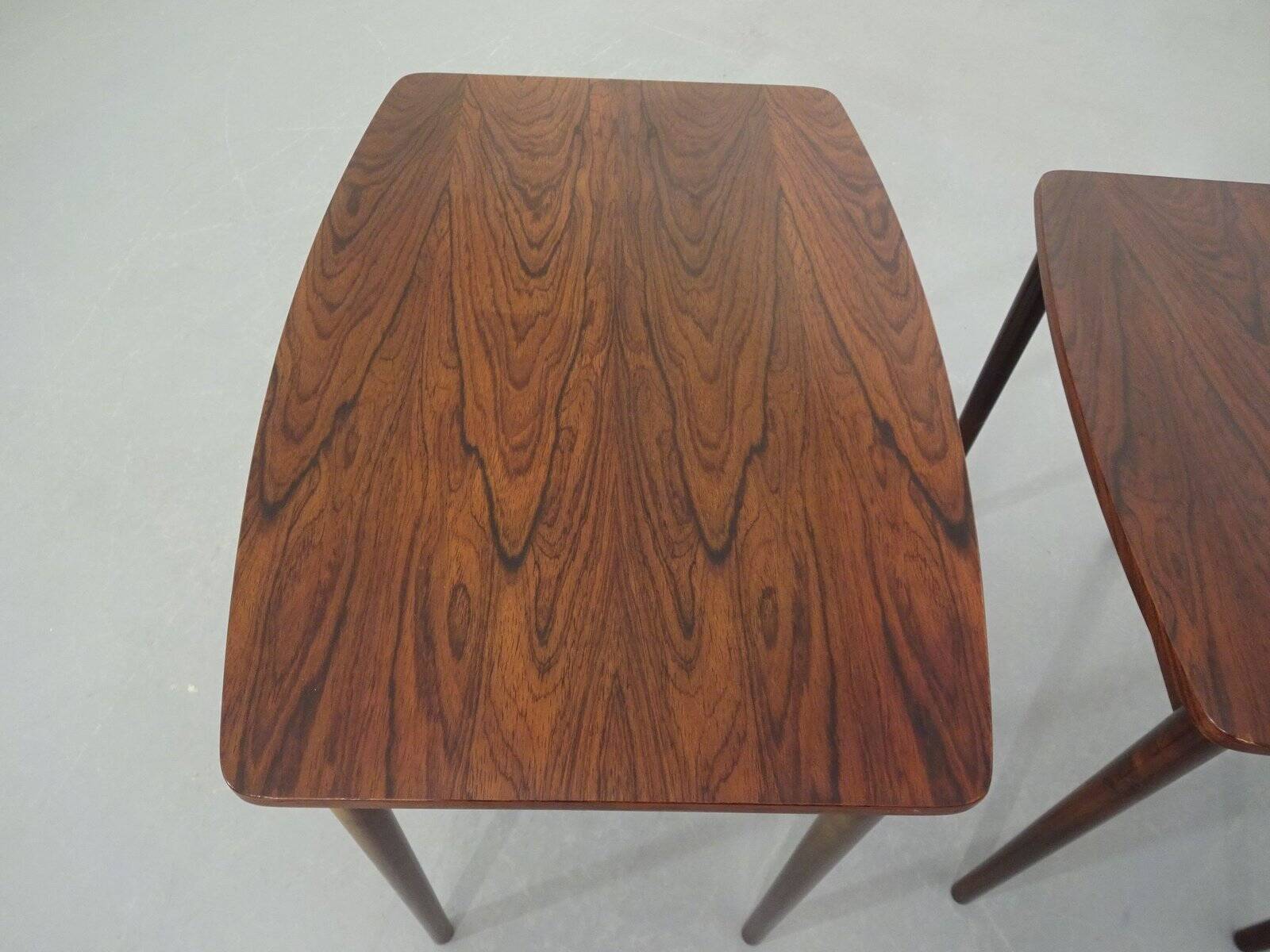 Danish Rosewood Nesting Tables, 1960s, Set of 3