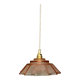 suspension vintage art deco lampshade in frosted pink glass