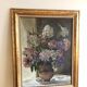 Huile sur toile Bouquet de fleurs A  Landelle
