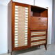 Rattan secretary cabinet 1960
