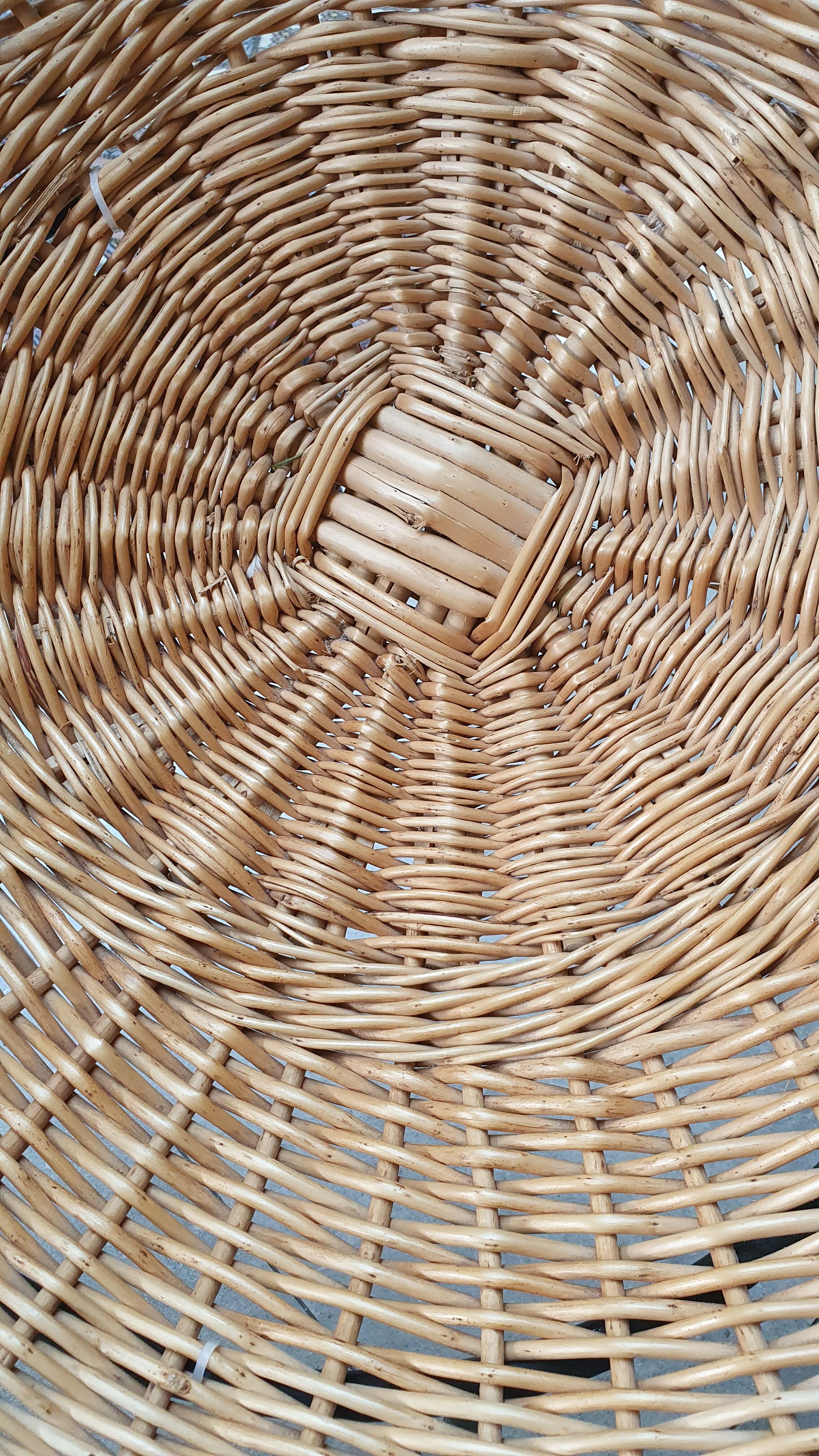 Pair of rattan basket chairs