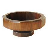 Vintage Wooden Coupe - Geometric Design Octagonal Cut-Outs Centre Table