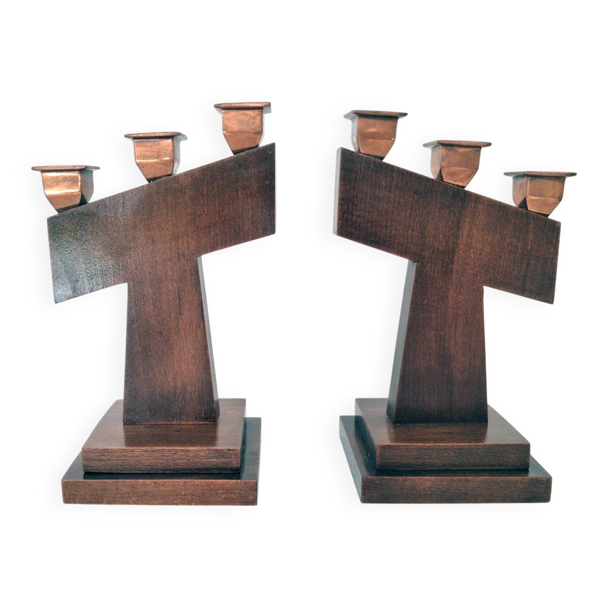 candlestick set Art Deco 1930s