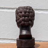 African statue, African bust, sculpture, ethnic, ebony bust, man bust, African art