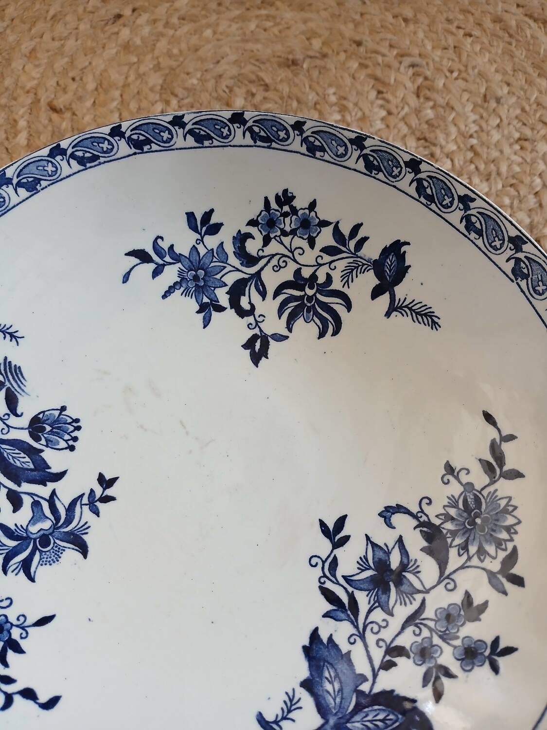 Antique compote dish in ironstone