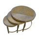 Smoked glass pull out tables