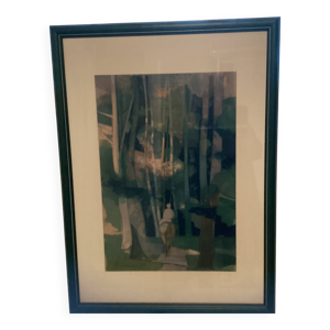 Lithographie Camille Hilaire