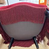 Pair of red toad theater armchairs