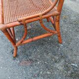 Chaise en rotin bambou cannage tressé en très bon état