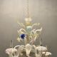 Italian harlequin chandelier in Venetian murano glass