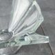 Thick engraved glass bowl, Slovakia Art Deco style