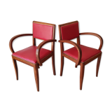 Pair of bridge armchairs