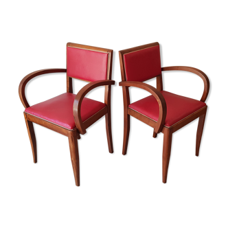 Pair of bridge armchairs