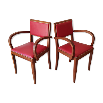 Pair of bridge armchairs