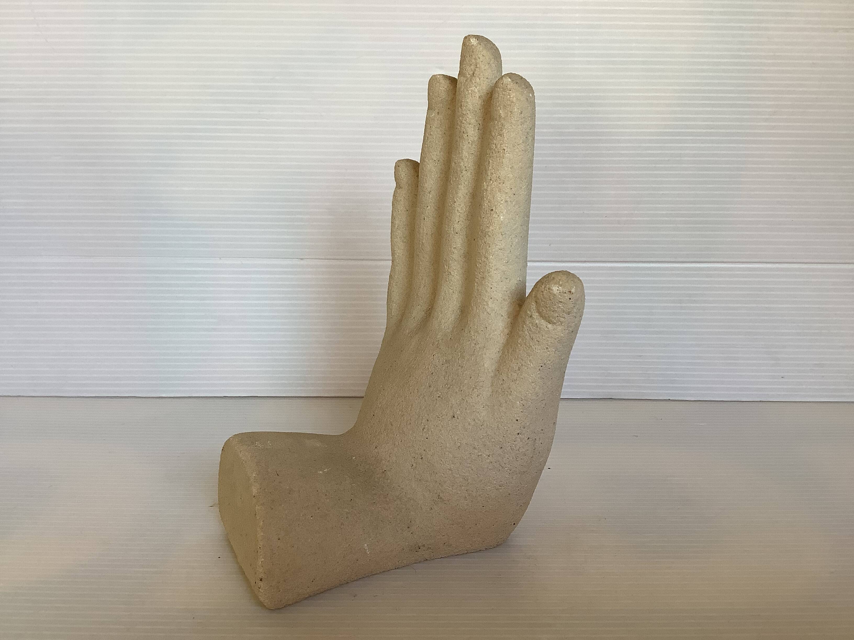 A hand-made stone bookend