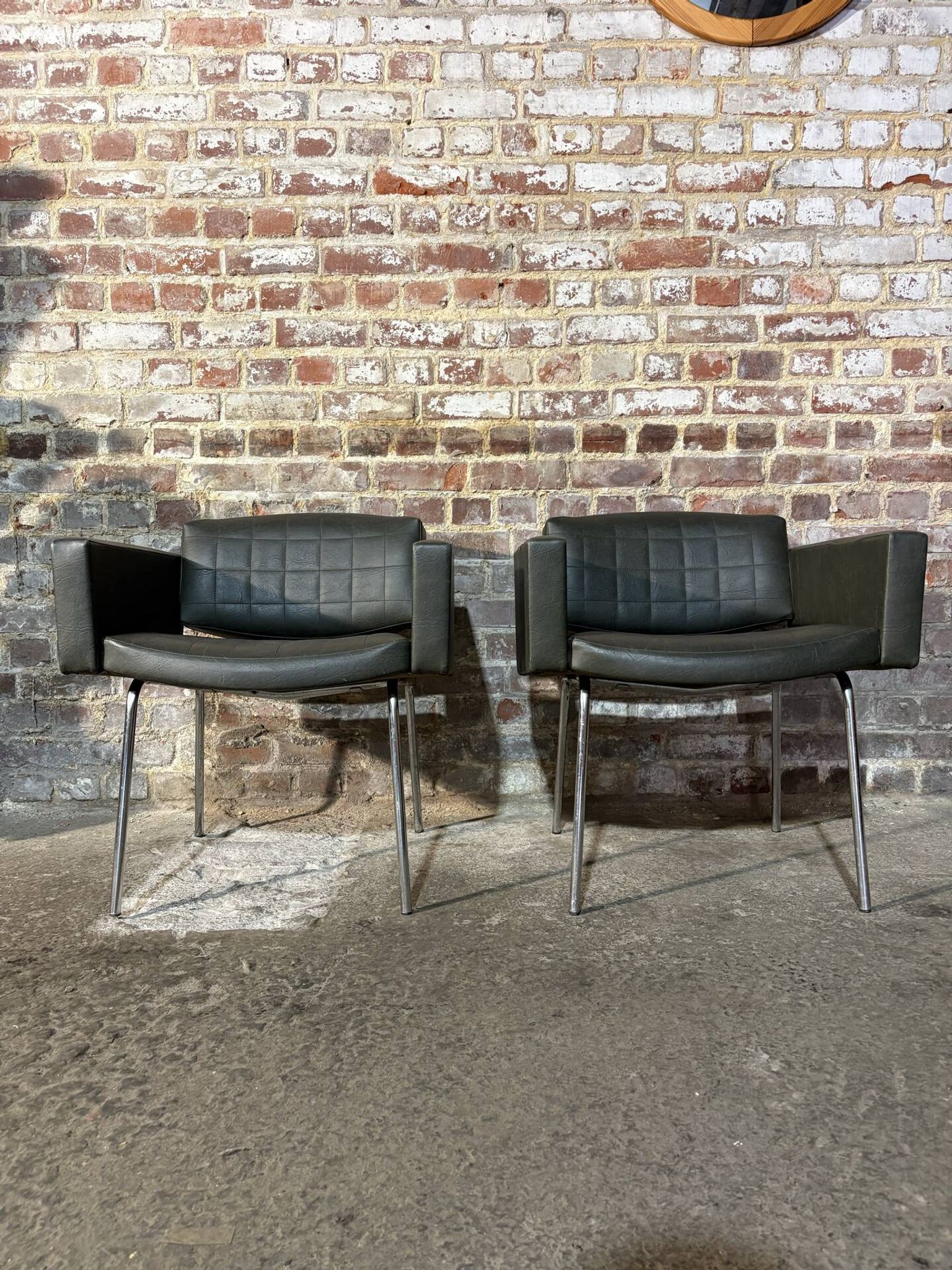 Pair of armchairs by Pierre Guariche, Meurop.