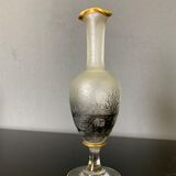 Soliflore Vase with Autumn Decoration In Grisaille circa 1900