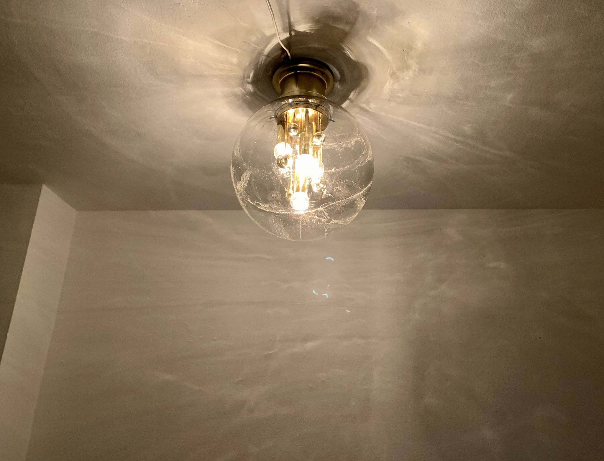 Ice Glass Flush Lamp by Doria