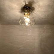 Ice Glass Flush Lamp by Doria