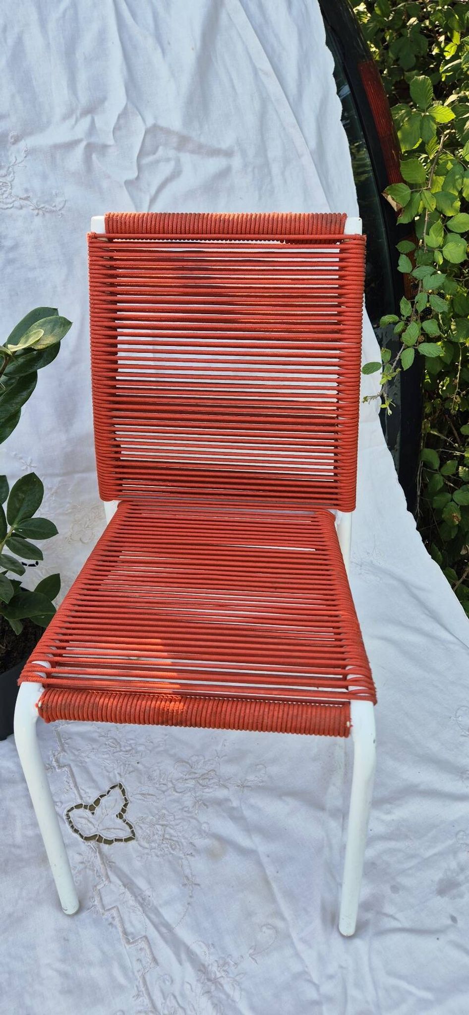 2 chaises enfant scoubidou - années 50
