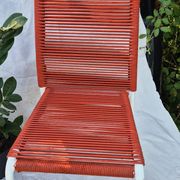 2 chaises enfant scoubidou - années 50