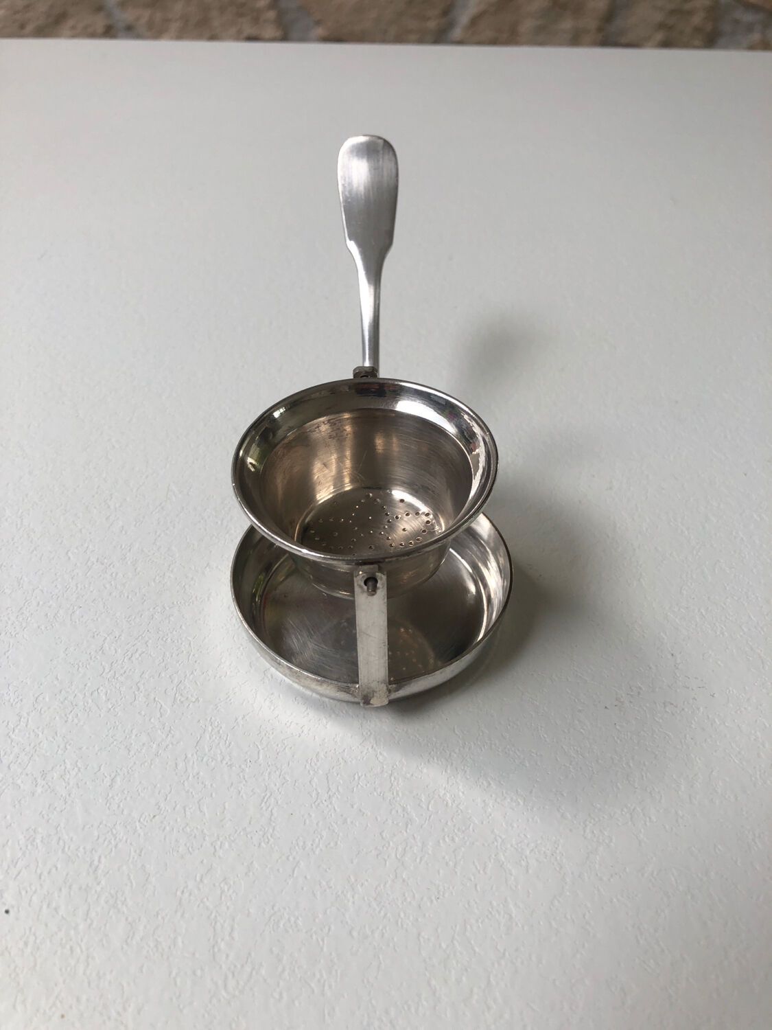 Silver Rocking Tea Strainer