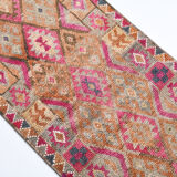 2x12 Narrow Vintage Runner Rug, 76x363Cm