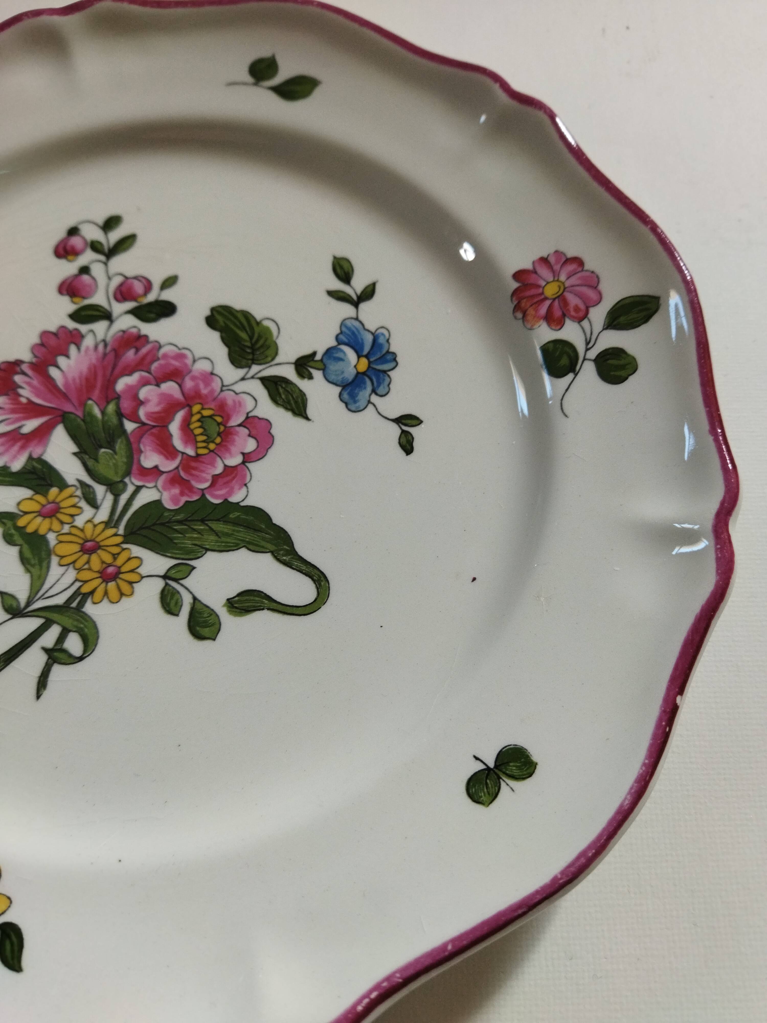 Dessert plates Vieux Saint-Amand