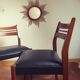 Lot 4 Scandinavian teak chairs vintage 60s