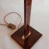 Metal and brass floor lamp, Relco Milano, 1970s.