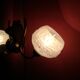 Art Deco brass and glass wall lamp