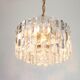 Superb brass and crystal glass light fixture Palazzo, Kalmar, Austria, 1970.