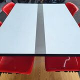 Modus table and 4 chairs Osvaldo Borsani by Tecno Italy 1970 Space Age