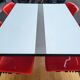 Table modus et 4 chaises Osvaldo Borsani par Tecno Italie 1970 Space Age