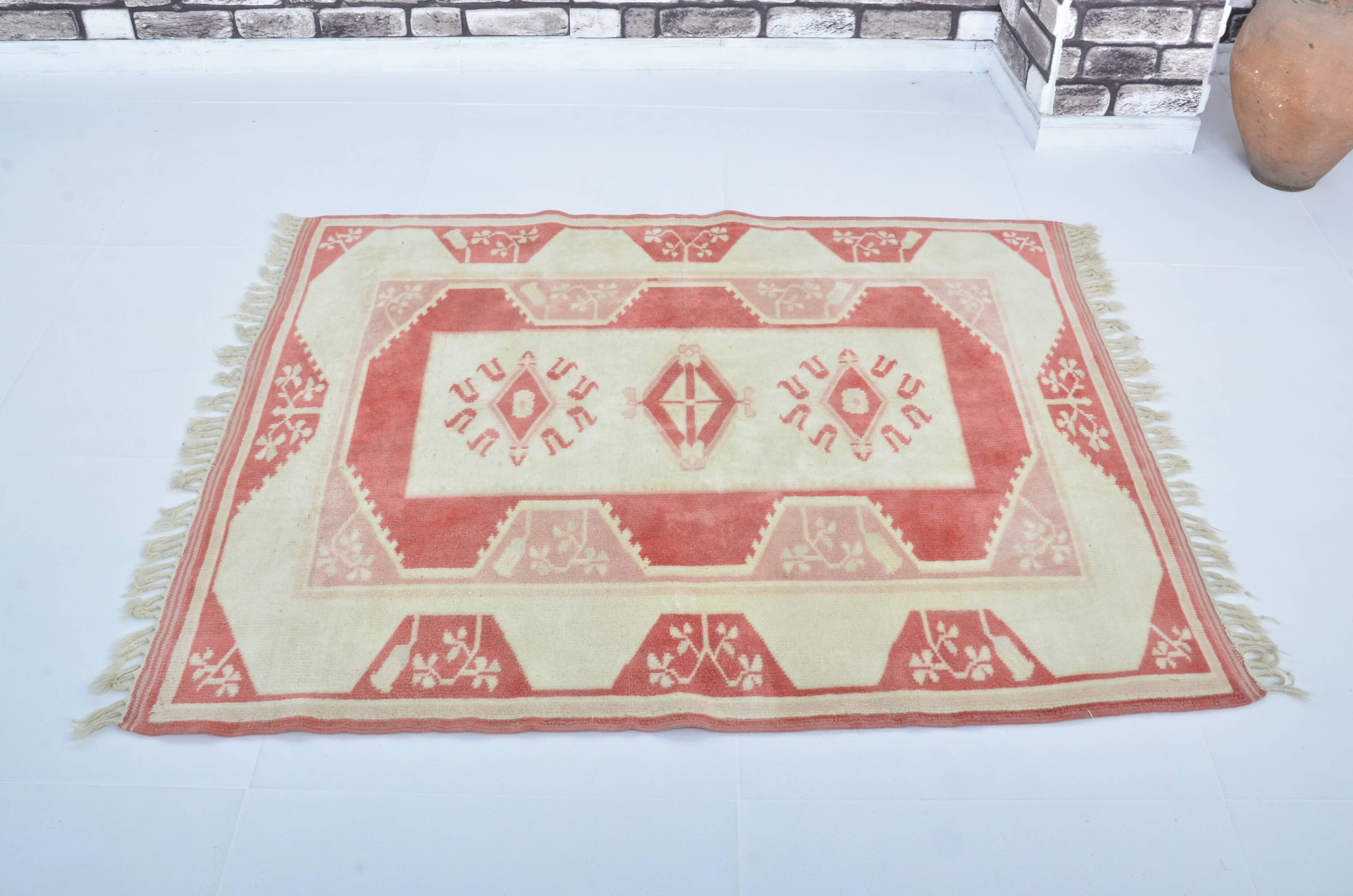 Turkish Oushak handmade rug sku 3584