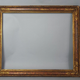 Old Italian frame gilded polychrome wood 47x39 cm, foliage 41x33 cm SB