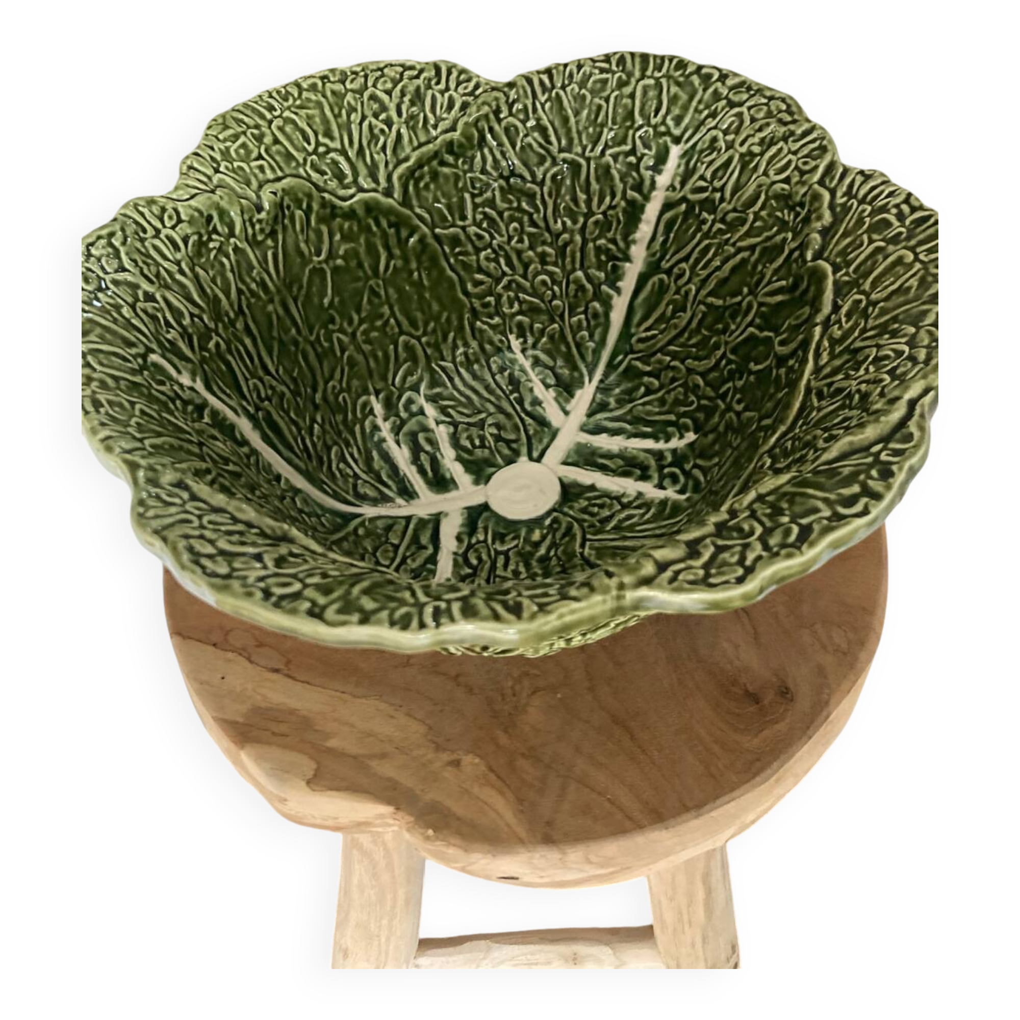 Cabbage barbotine salad bowl