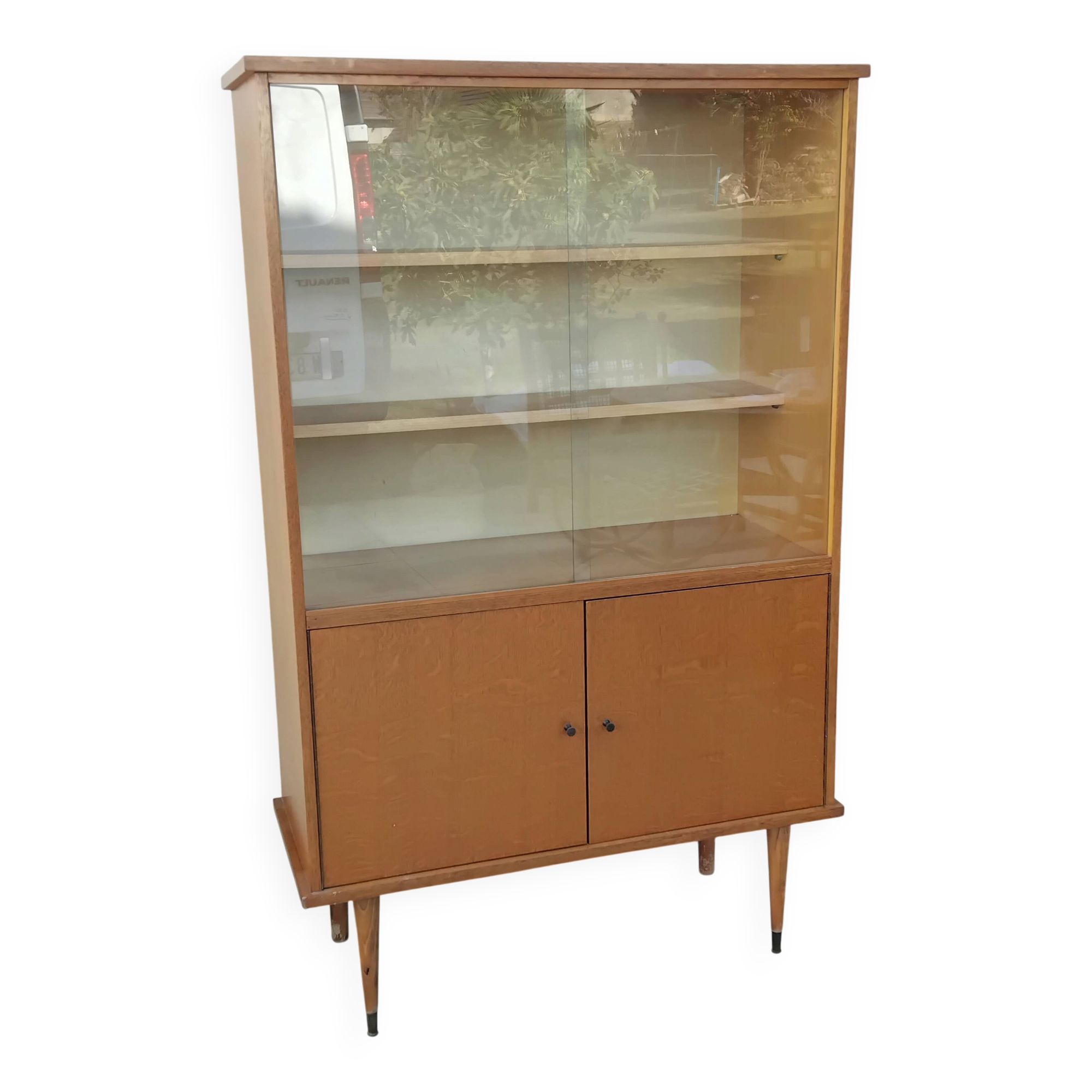 Vintage display cabinet bookshelf