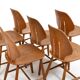 Fdb møbler dining room set consisting of 6 chairs by ejvind a.