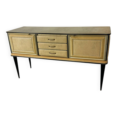 Buffet italien Hollywood Regency des années 50 par Umberto Mascagni, 1