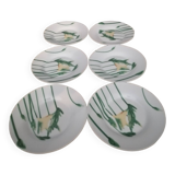 Set of 6 dessert plates