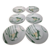 Set of 6 dessert plates