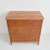 Vintage 1960s teak Scandinavian chest of drawers