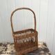 Wicker bottle holder
