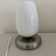 Lampe verre et chrome