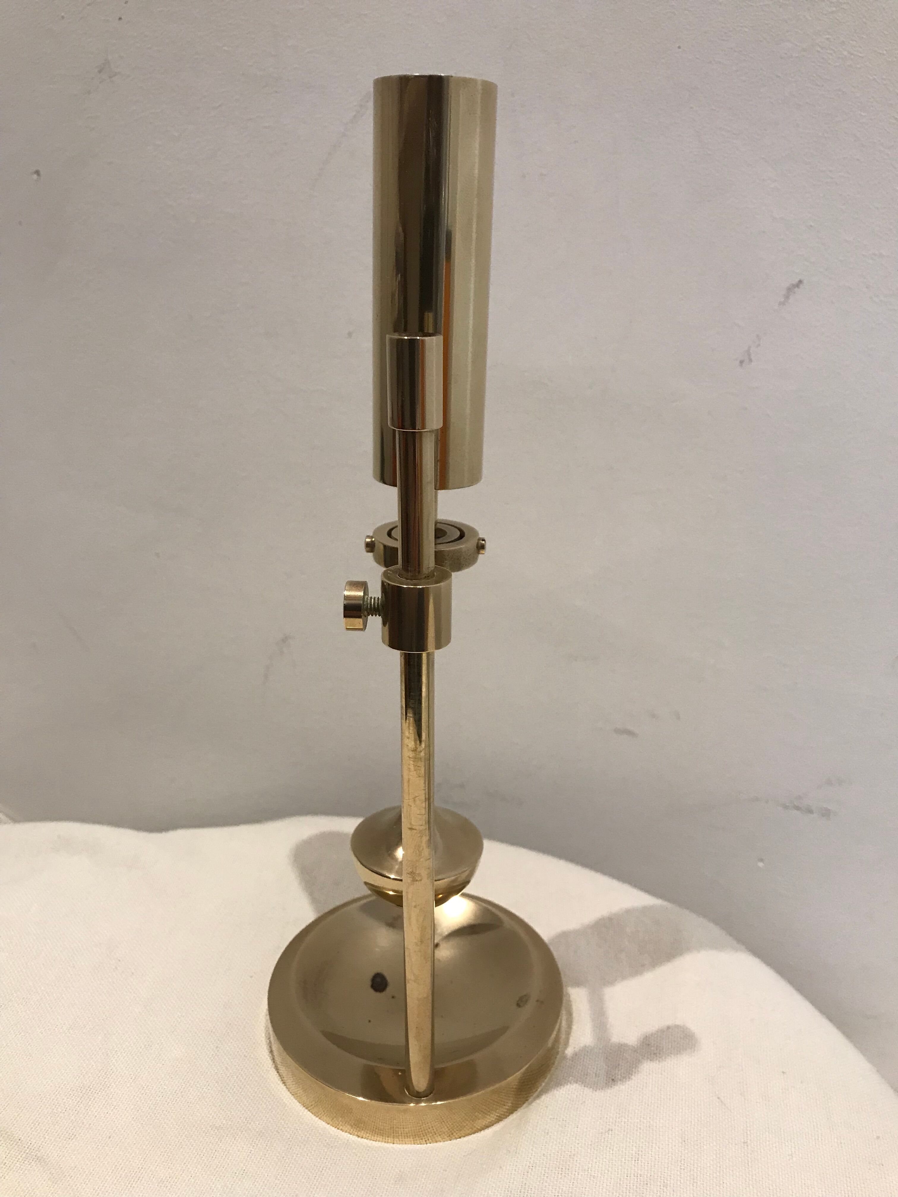 Brass gyroscopic candlestick Ilse Ammonsen Denmark 1950